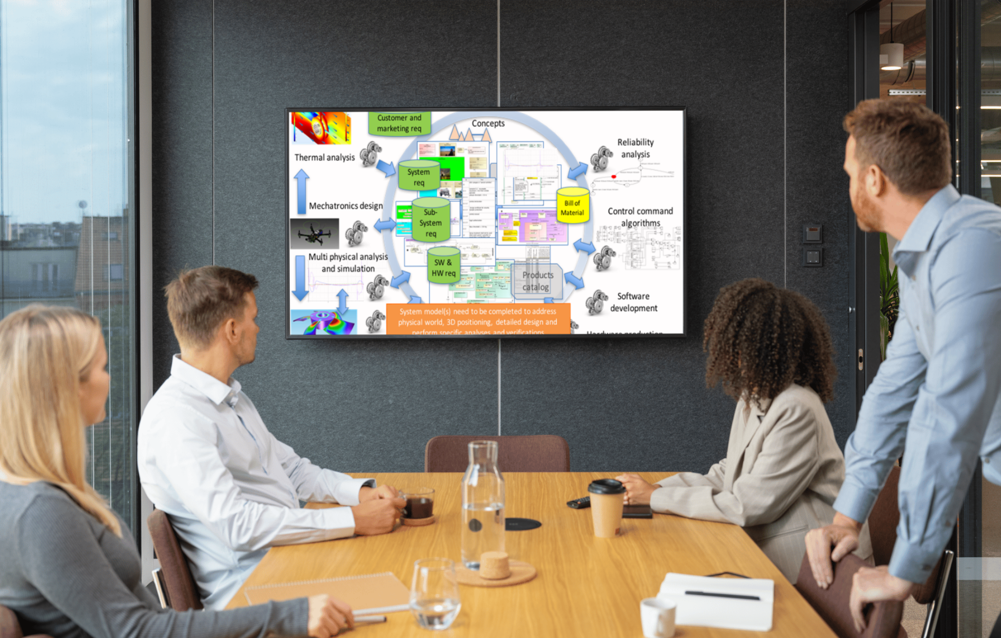 Modeling and simulations using MBSE and digital twin